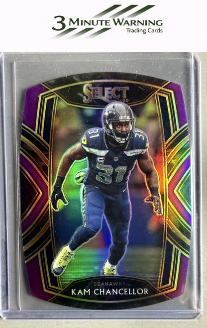 2020 Panini Select #230 Kam Chancellor Purple Prizm Die Cut