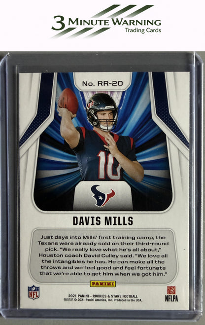 2021 Panini Rookies & Stars #RR-20 Davis Mills Rookie Rush
