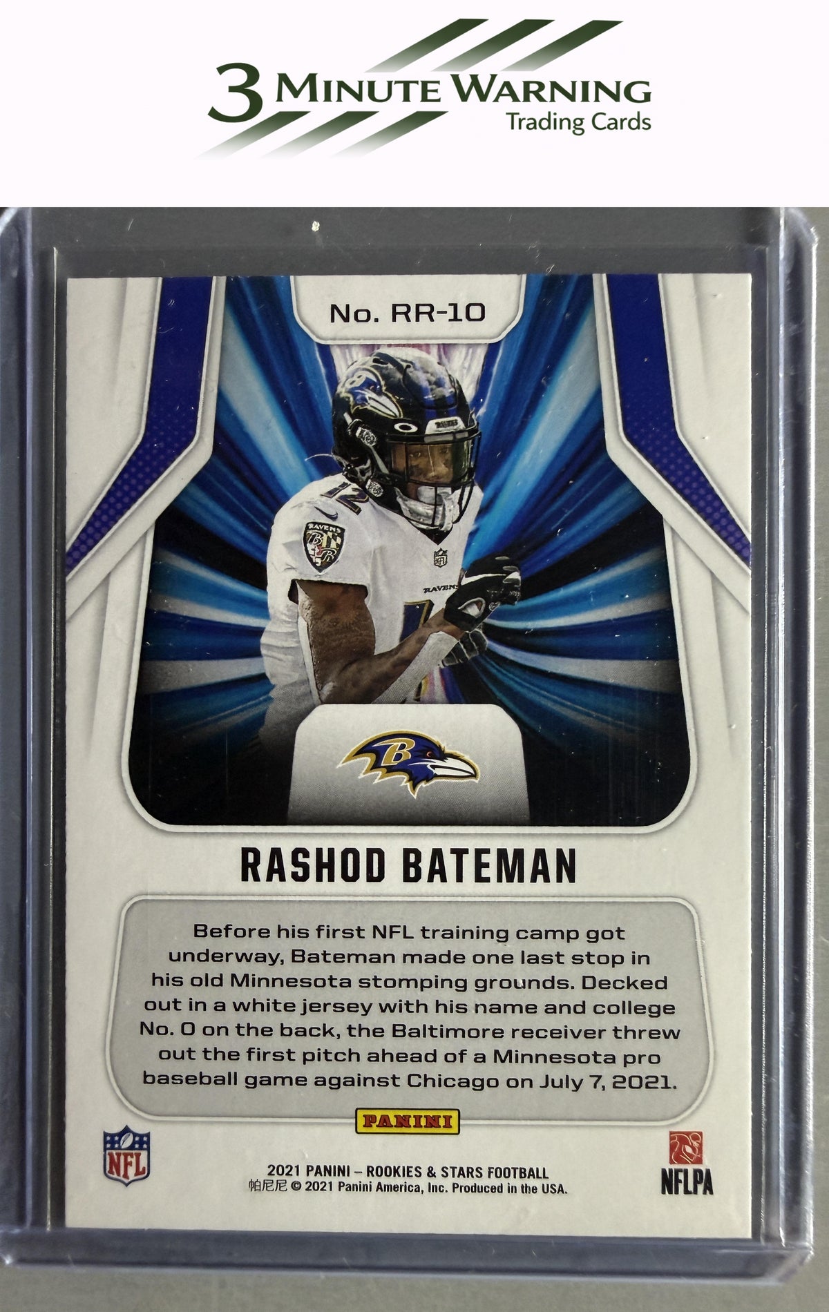 2021 Panini Rookies & Stars #RR-10 Rashod Bateman Rookie Rush
