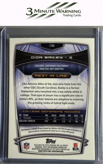2014 Bowman Chrome #136 Dion Bailey