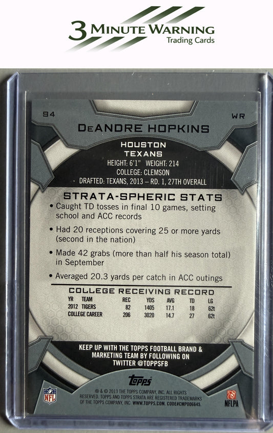 2013 Topps Strata #94 DeAndre Hopkins