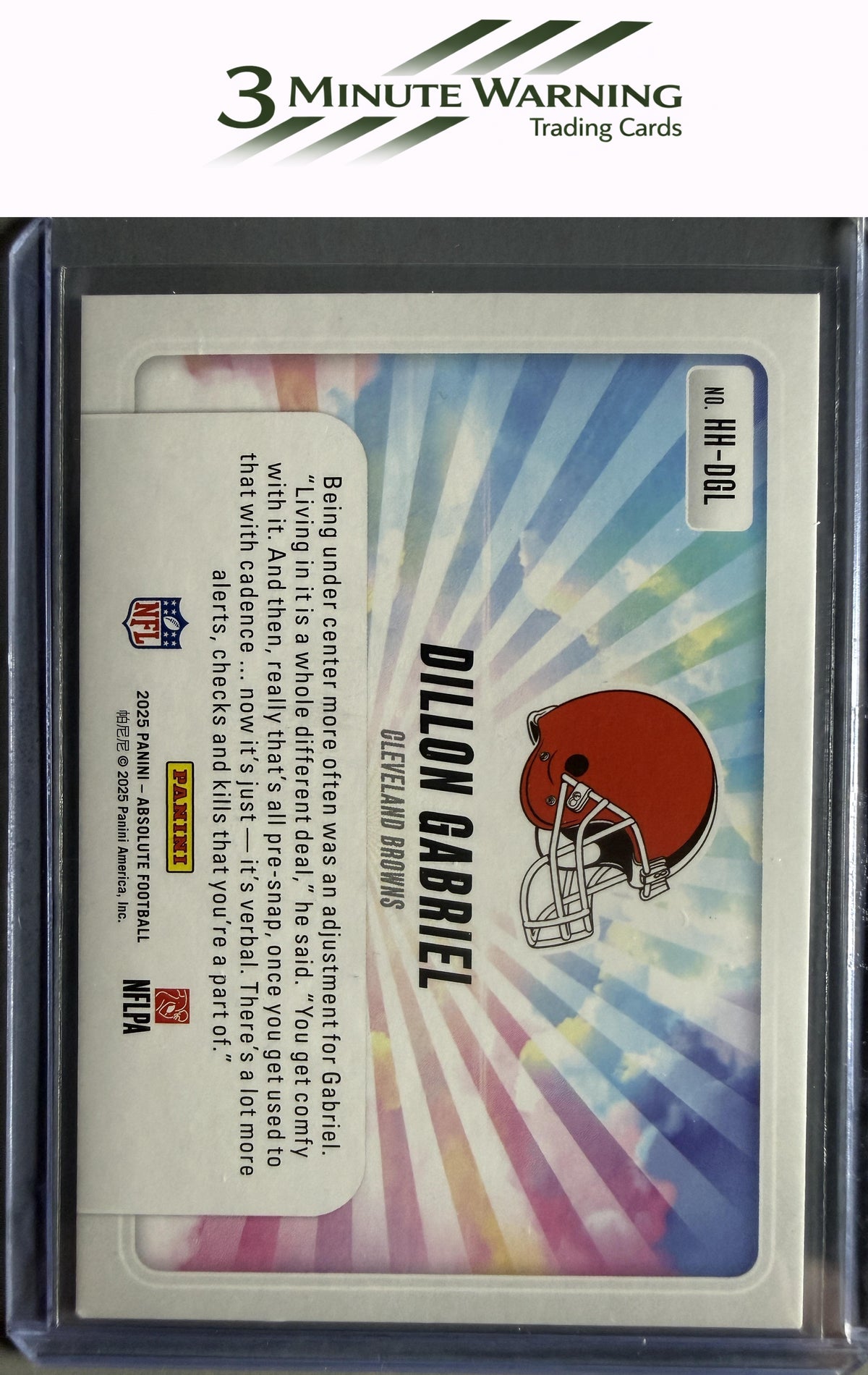 2025 Panini Absolute #HH-DGL Dillon Gabriel Hog Heaven