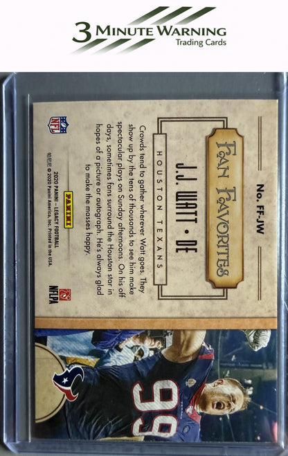 2020 Panini Legacy #FF-JW J.J. Watt Fan Favorites