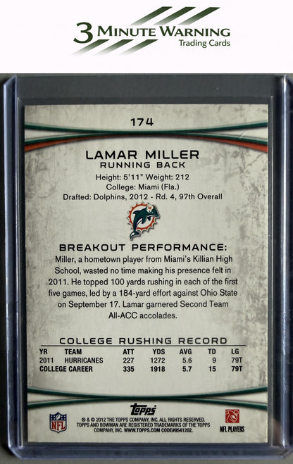 2012 Bowman #174 Lamar Miller
