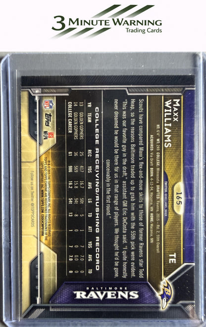 2015 Topps Chrome #165 Maxx Williams