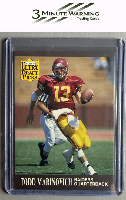 1991 Ultra #287 Todd Marinovich