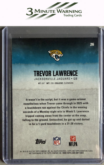2025 Topps Signature Class #26 Trevor Lawrence