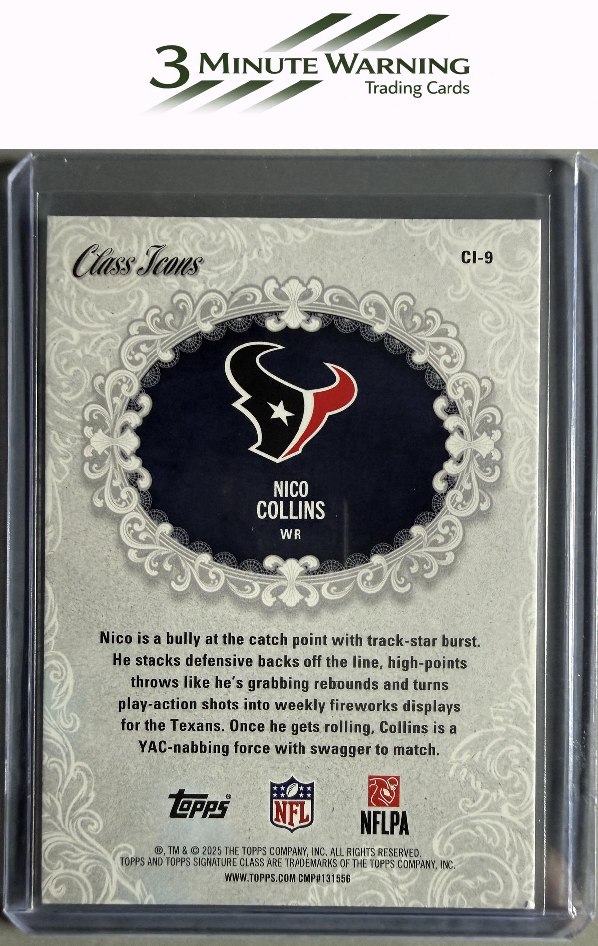 2025 Topps Signature Class #CI-9 Nico Collins Class Icons