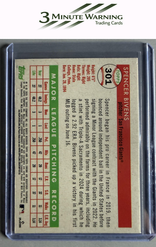 2025 Topps Chrome Platinum #301 Spencer Bivens