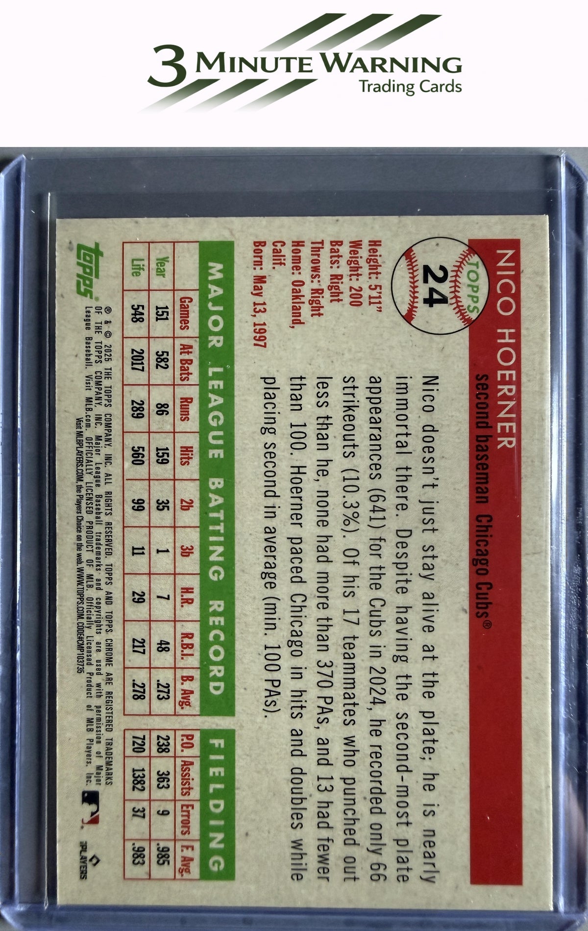 2025 Topps Chrome Platinum #24 Nico Hoerner