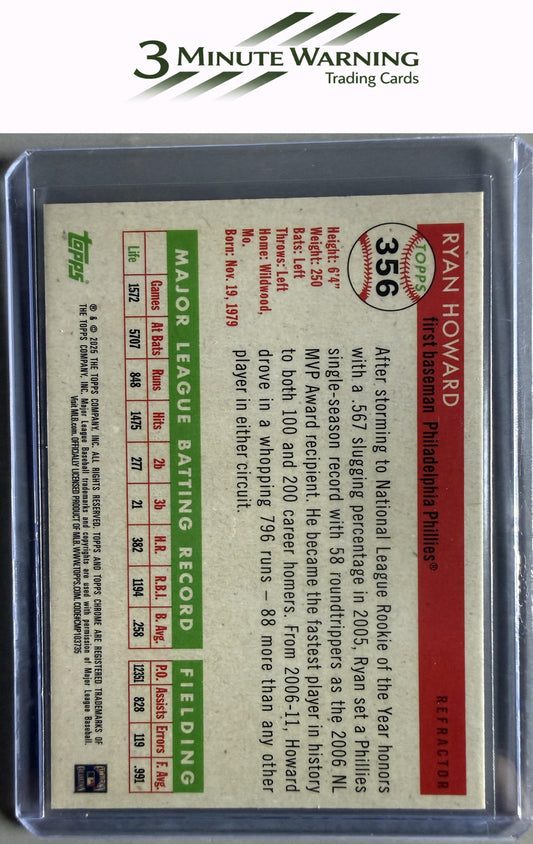 2025 Topps Chrome Platinum #356 Ryan Howard Refractor