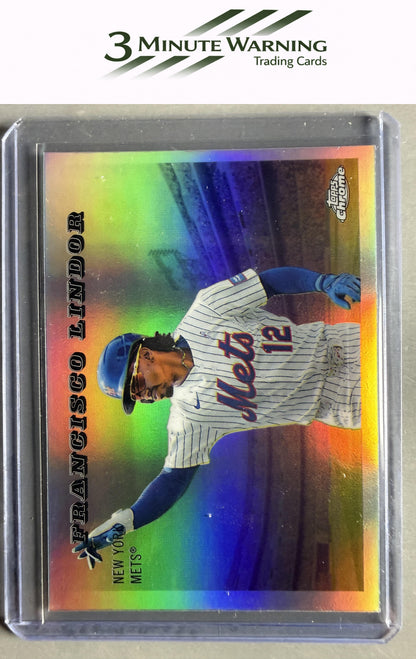 2025 Topps Chrome Platinum #55RS-3 Francisco Lindor 1955 Topps Rails and Sails
