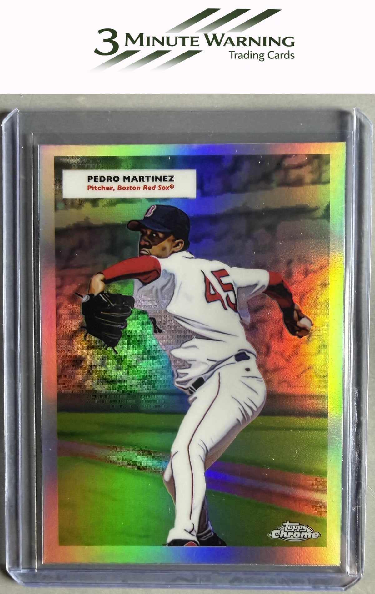 2025 Topps Chrome Platinum #55DH-16 Pedro Martinez / David Ortiz 1955 Topps Doubleheaders