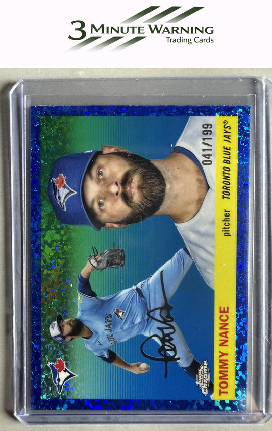 2025 Topps Chrome Platinum #378 Tommy Nance Blue Mini-Diamond Refractor #/199