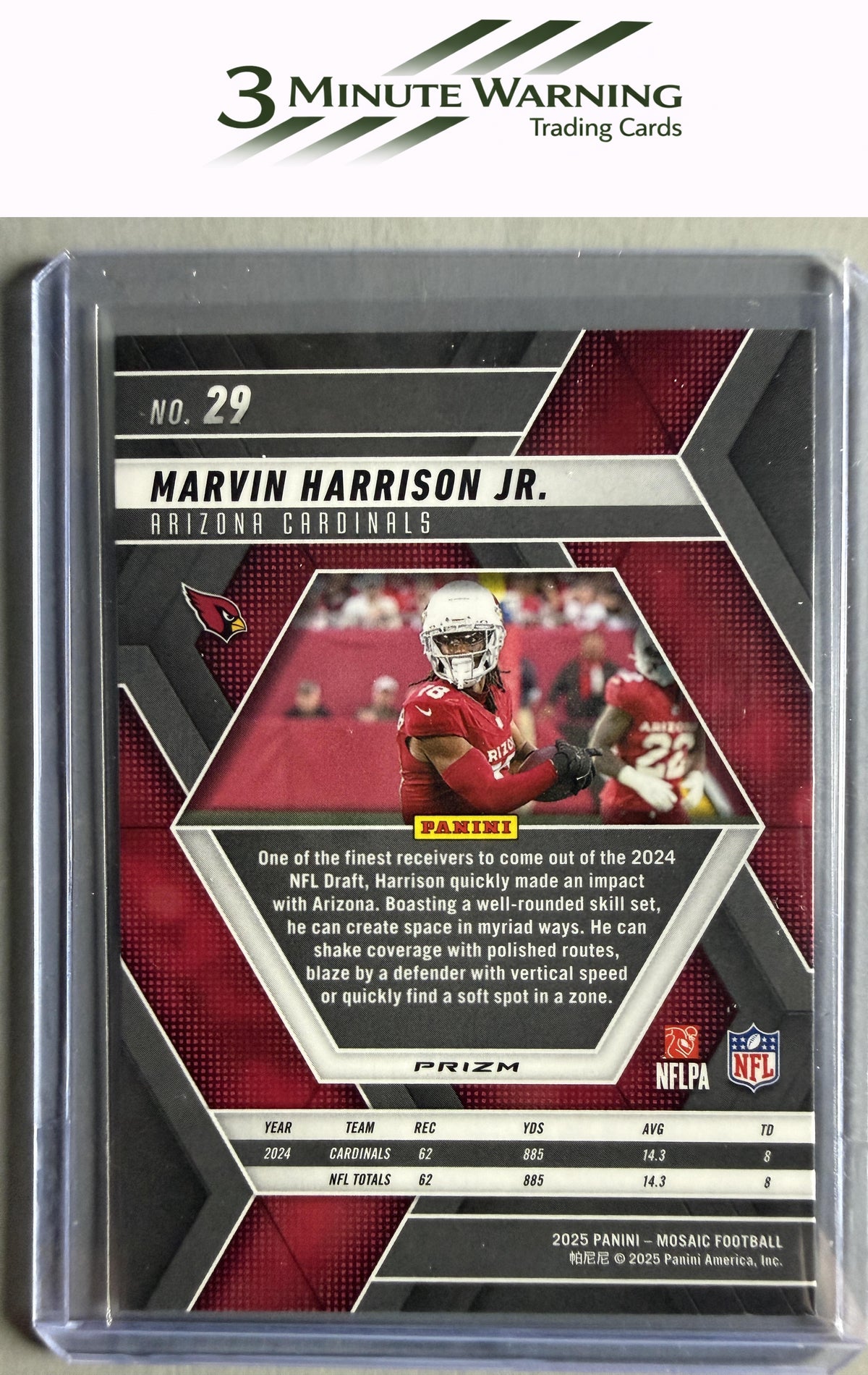 2025 Panini Mosaic #29 Marvin Harrison Jr. Silver