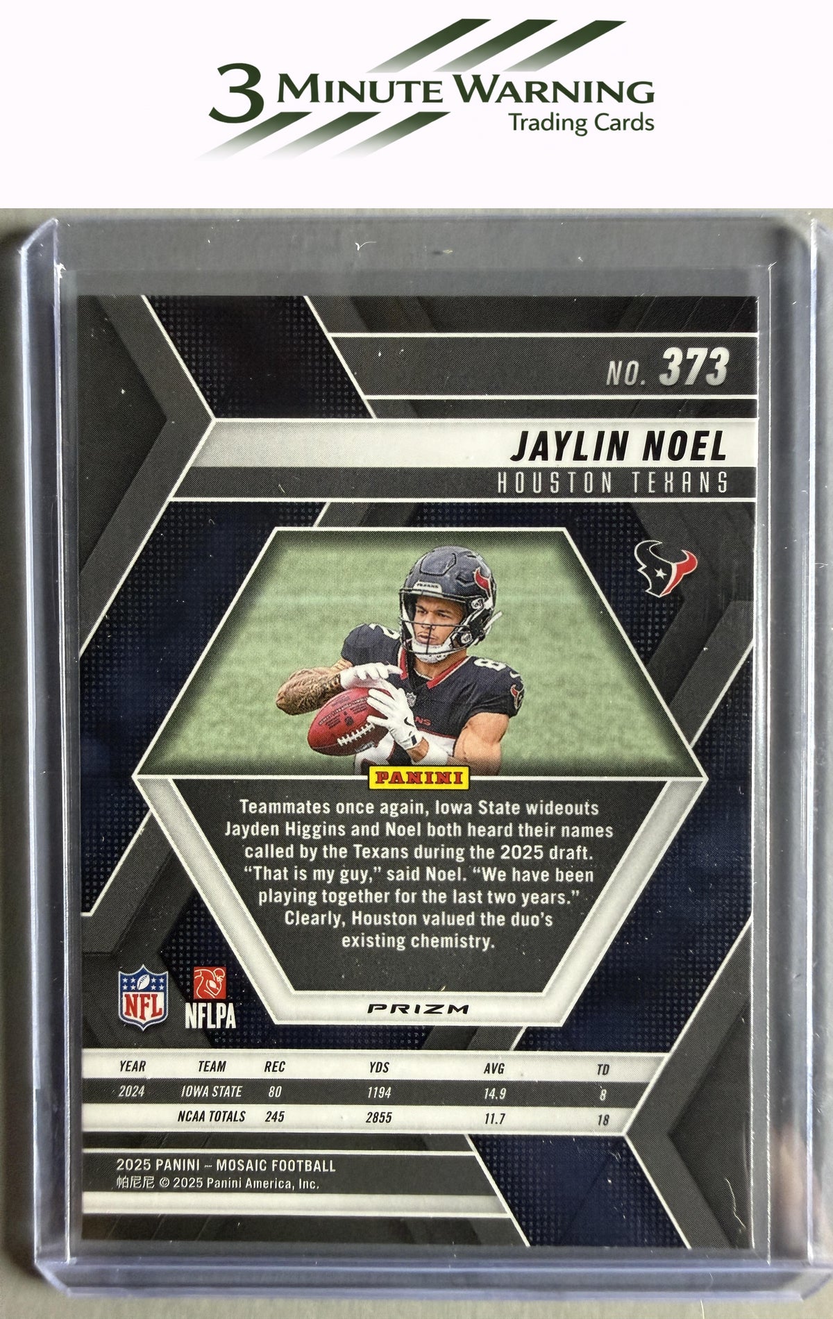 2025 Panini Mosaic #373 Jaylin Noel Mosaic Camo Pink