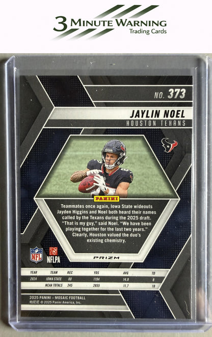 2025 Panini Mosaic #373 Jaylin Noel Mosaic Camo Pink