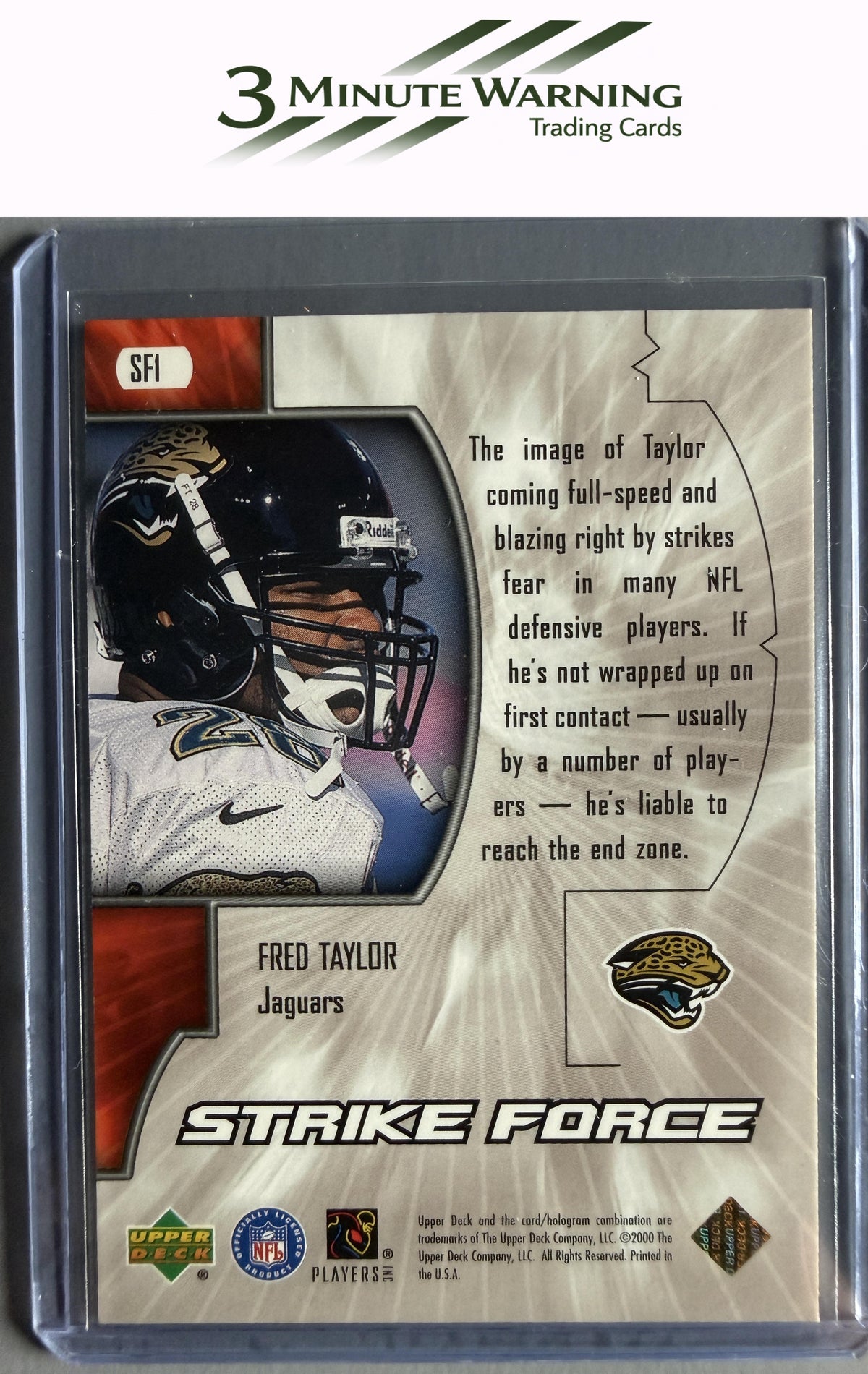 2000 Upper Deck #SF1 Fred Taylor Strike Force