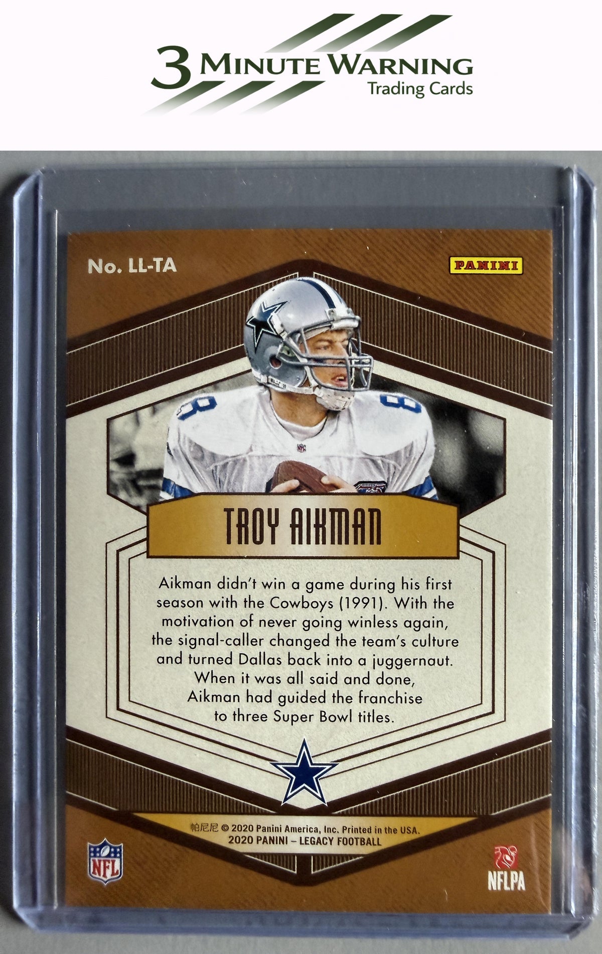 2020 Panini Legacy #LL-TA Troy Aikman Lasting Legacies