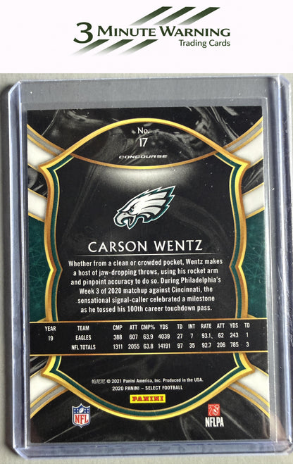 2020 Panini Select #17 Carson Wentz