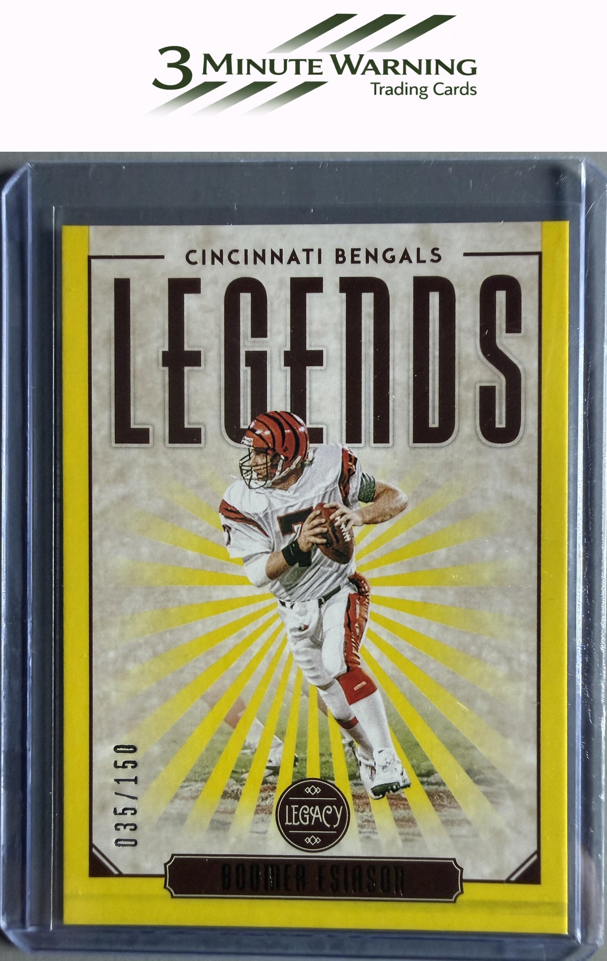 2020 Panini Legacy #131 Boomer Esiason Yellow #/150