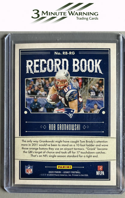 2020 Panini Legacy #RB-RG Rob Gronkowski Record Book