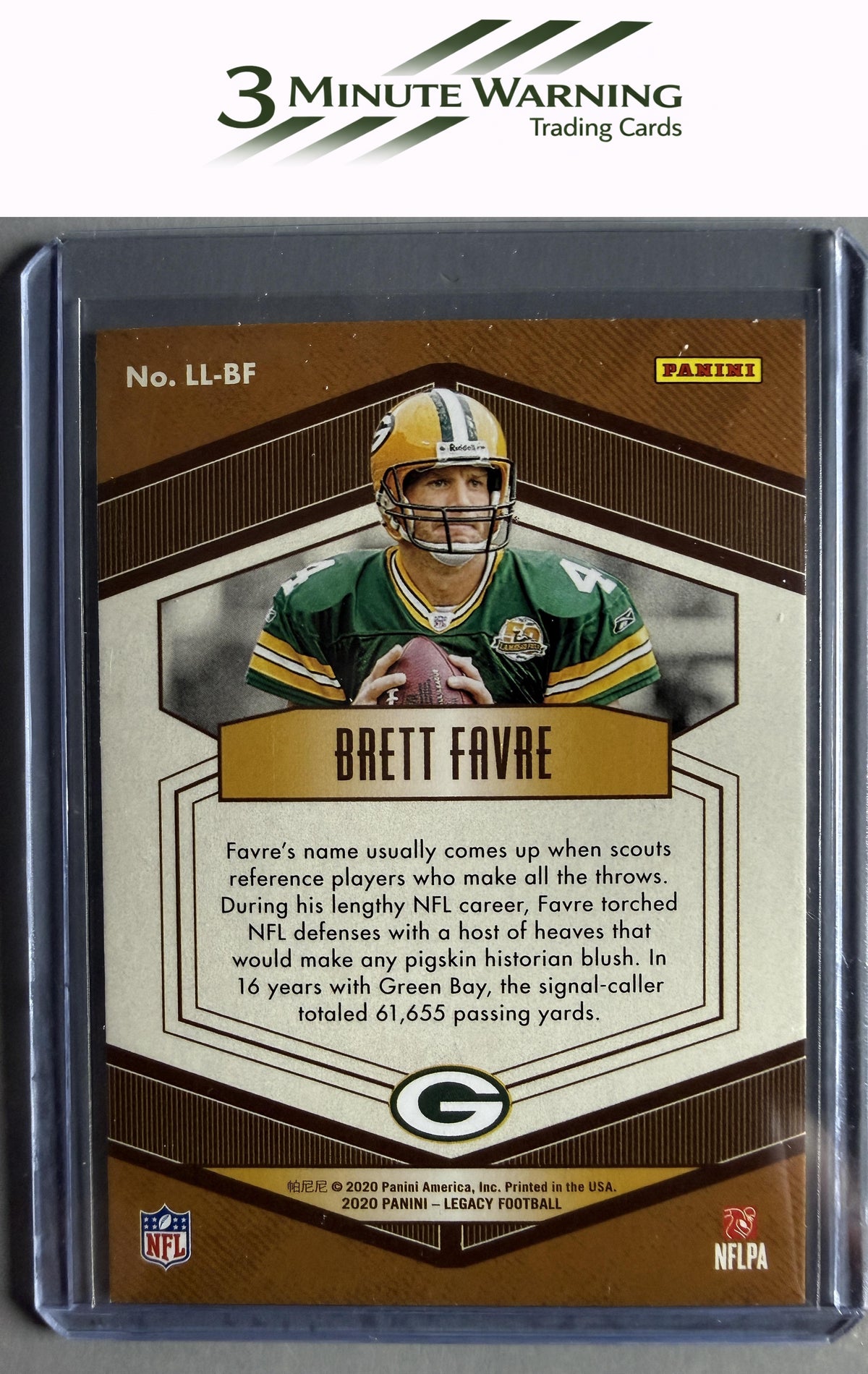 2020 Panini Legacy #LL-BF Brett Favre Lasting Legacies