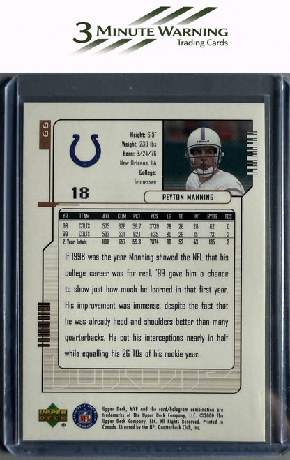 2000 Upper Deck MVP #66 Peyton Manning