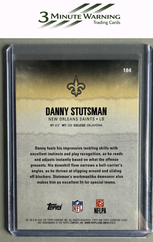 2025 Topps Signature Class #184 Danny Stutsman Blue & Yellow