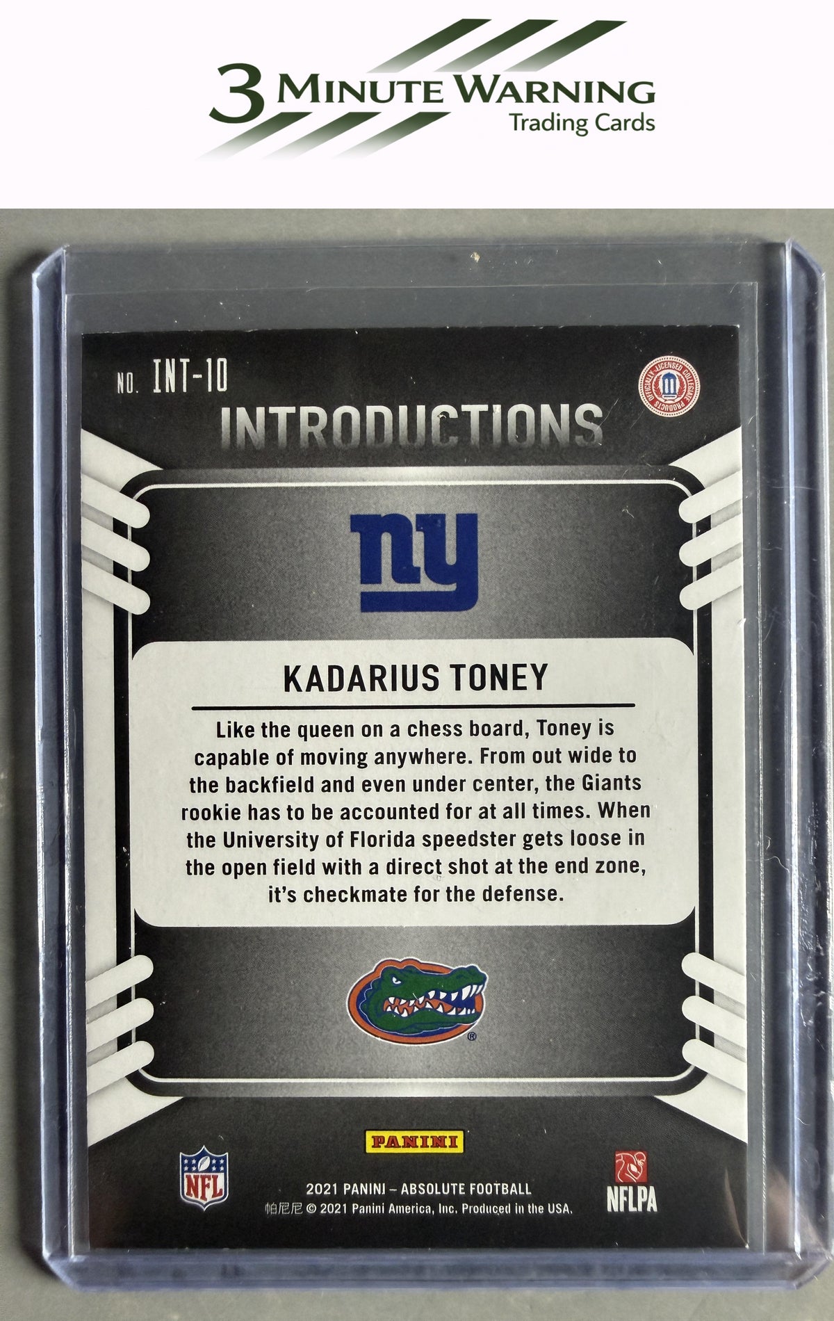 2021 Panini Absolute #INT-10 Kadarius Toney Introductions