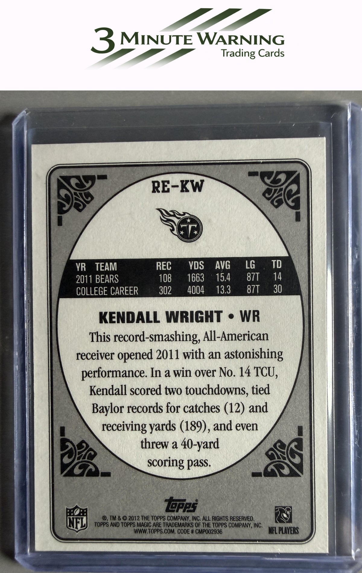 2012 Topps Magic #RE-KW Kendall Wright Rookie Enchantment
