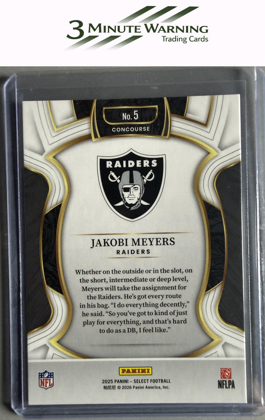 2025 Panini Select #5 Jakobi Meyers