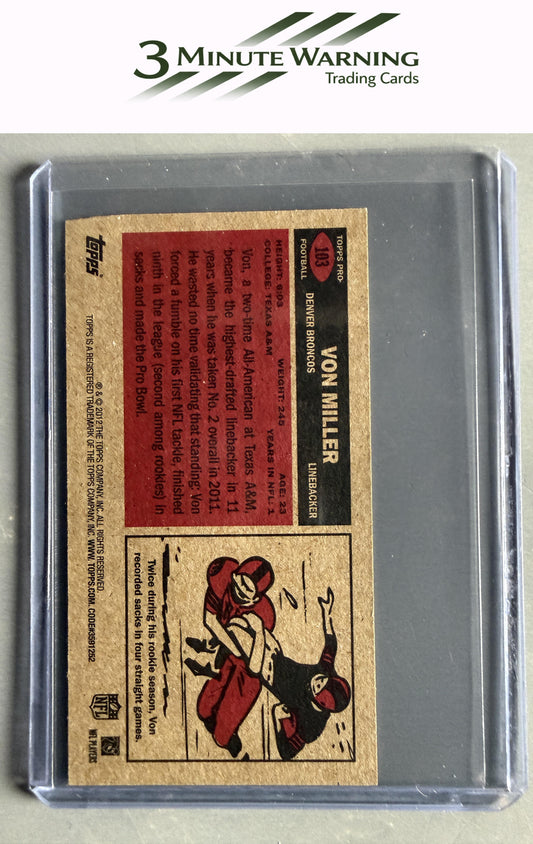 2012 Topps #103 Von Miller 1965 Mini
