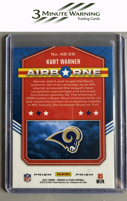 2021 Panini Rookies & Stars #AB-28 Kurt Warner Airborne Red Plaid