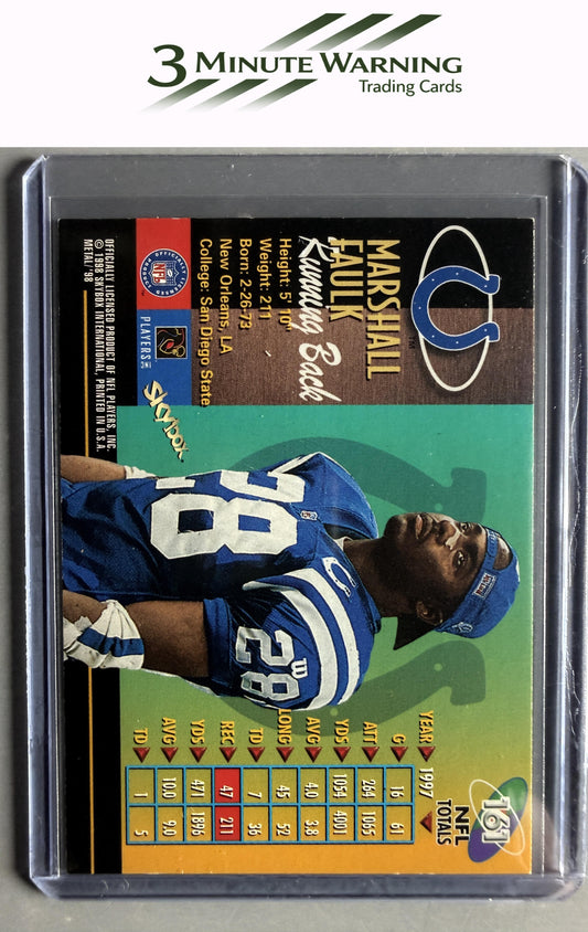 1998 Metal Universe #161 Marshall Faulk