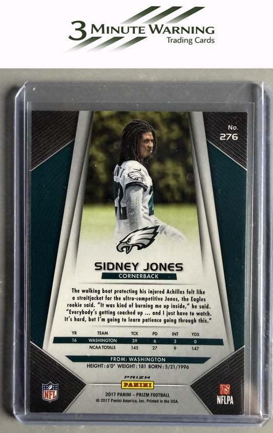 2017 Panini Prizm #276 Sidney Jones Prizm
