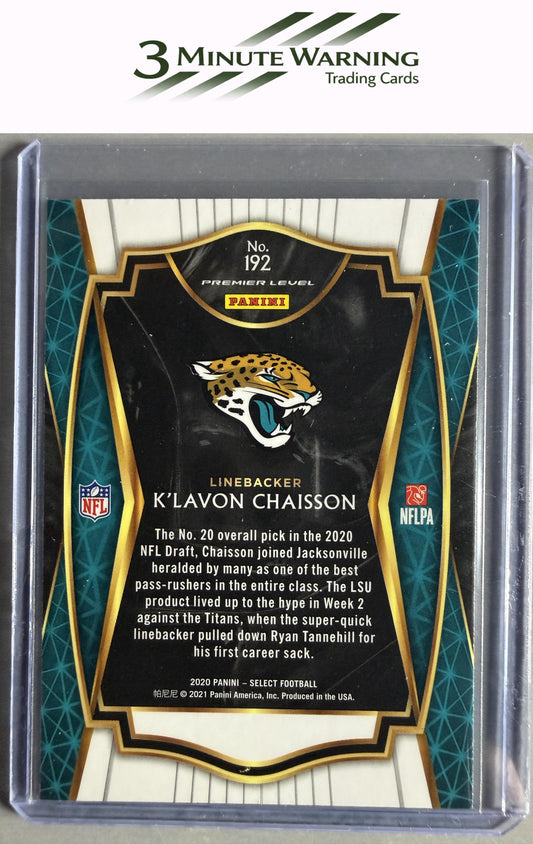 2020 Panini Select #192 K'Lavon Chaisson
