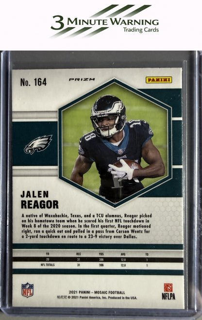 2021 Panini Mosaic #164 Jalen Reagor Prizm Camo Pink