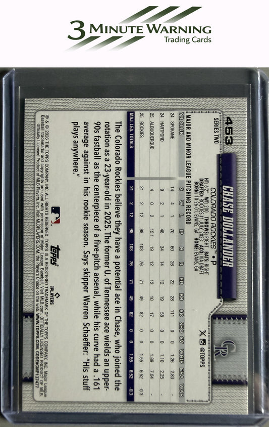 2026 Topps #453 Chase Dollander