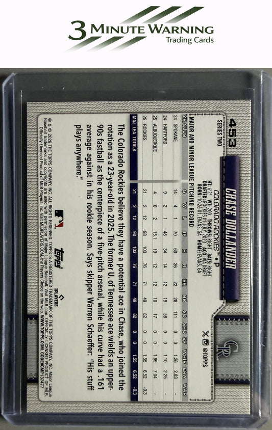 2026 Topps #453 Chase Dollander