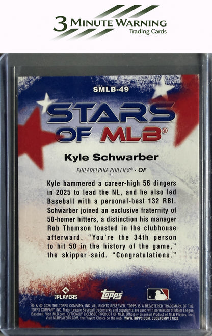 2026 Topps #SMLB-49 Kyle Schwarber Stars of MLB