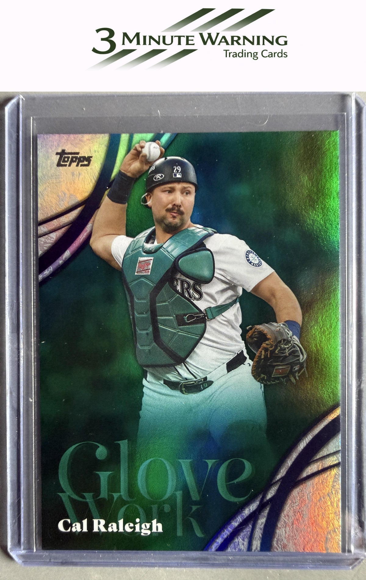 2026 Topps #GW-37 Cal Raleigh Glove Work