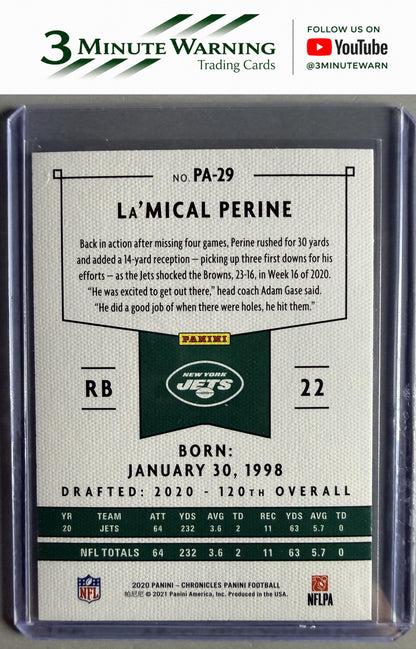 2020 Panini Chronicles #PA-29 La'Mical Perine Panini
