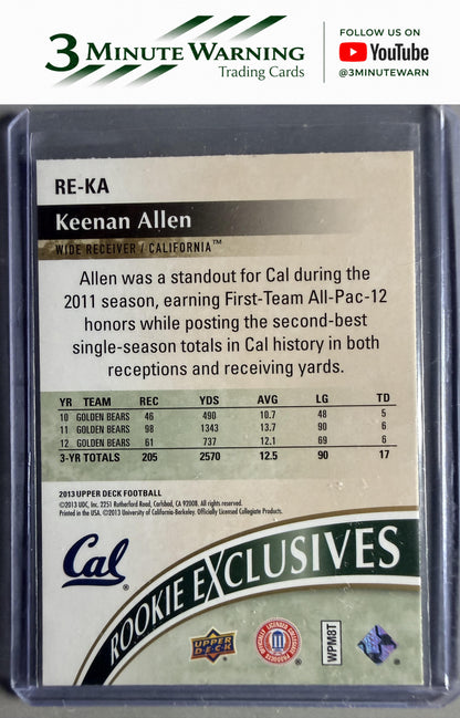 2013 Upper Deck #RE-KA Keenan Allen Rookie Exclusives