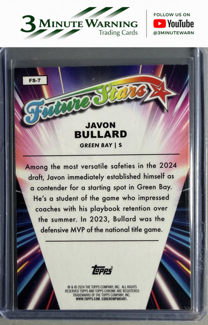 2024 Topps Chrome #FS-7 Javon Bullard Future Stars Lazer Refractor