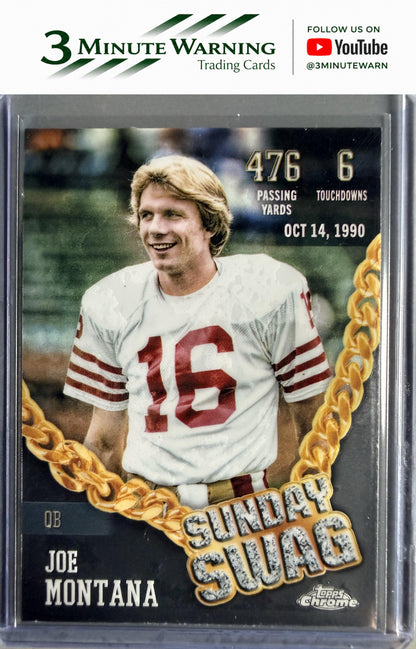 2024 Topps Chrome #SS-5 Joe Montana Sunday Swag