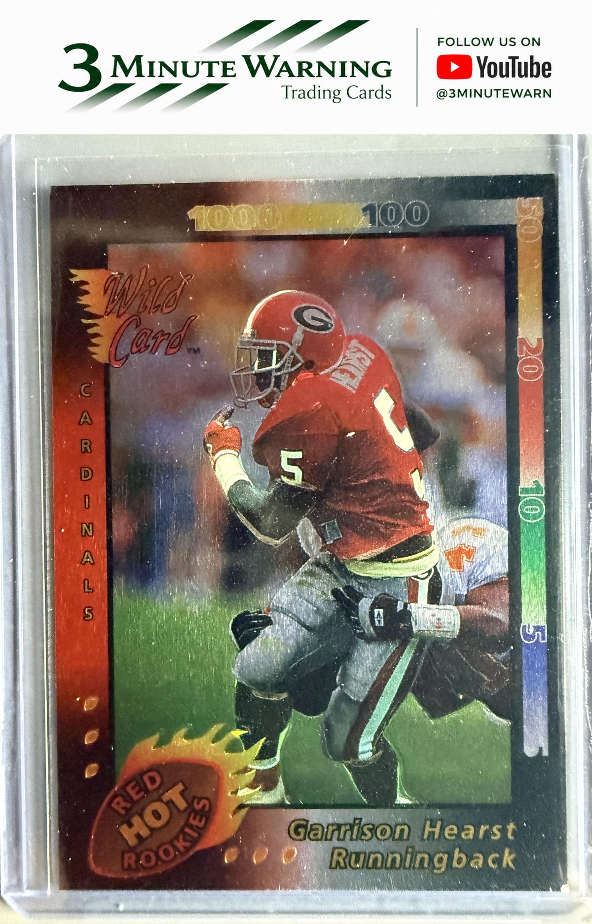 1993 Wild Card #SCR-5 Garrison Hearst Superchrome Red Hot Rookies