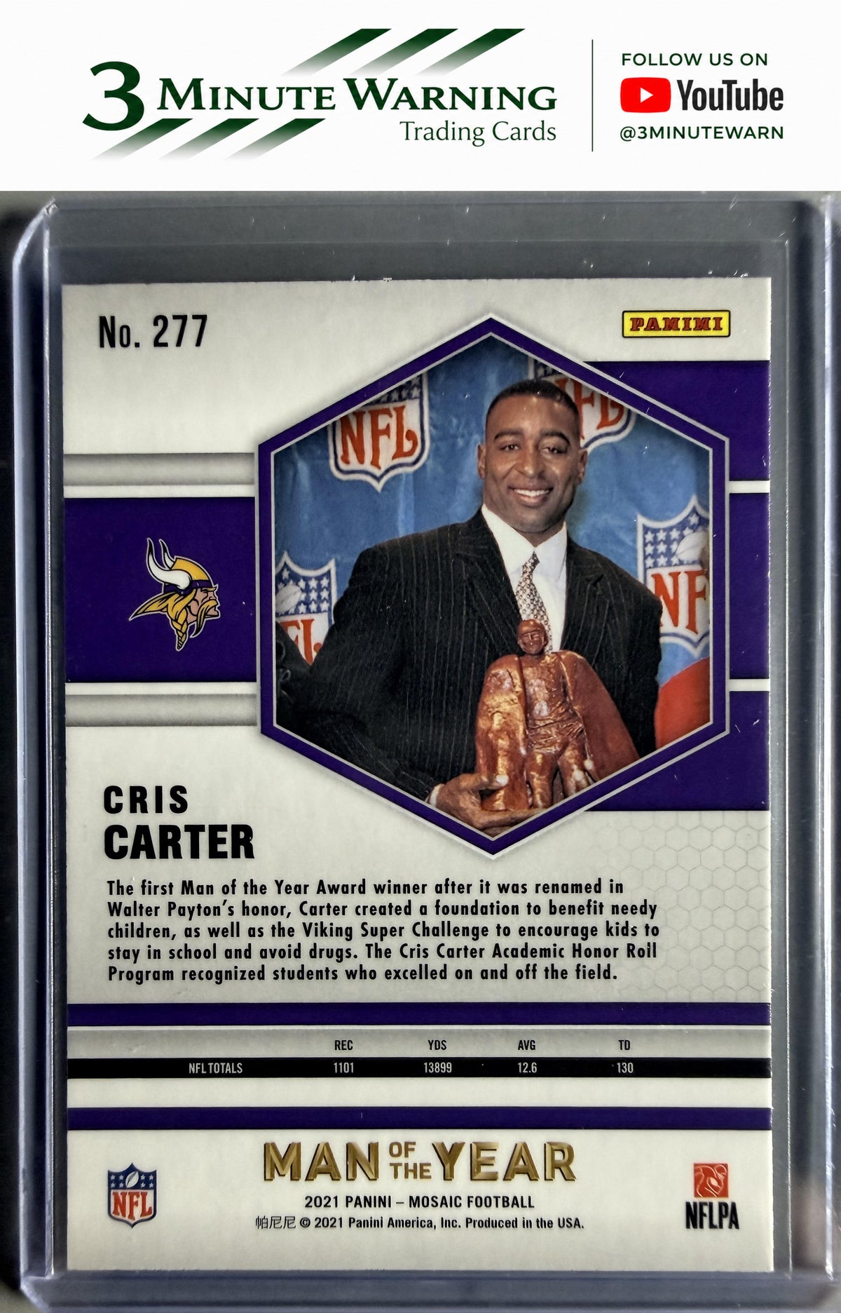 2021 Panini Mosaic #277 Cris Carter