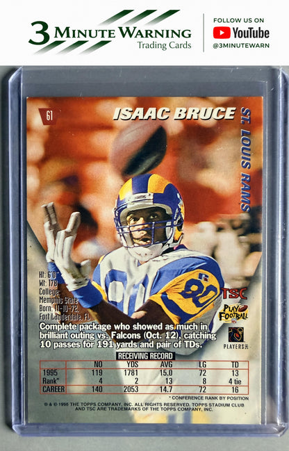 1996 Stadium Club #61 Isaac Bruce Members Only
