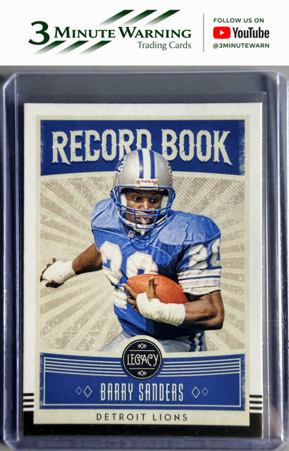 2020 Panini Legacy #RB-BS Barry Sanders Record Book